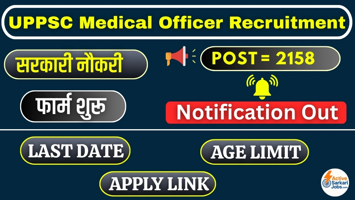 UPPSC Medical Officer Recruitment 2025